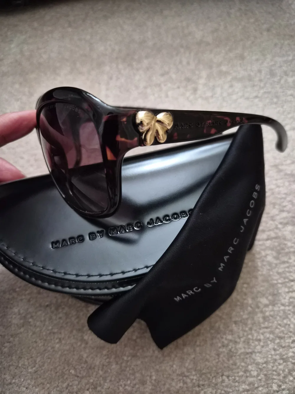 Marc by Marc Jacobs Tortoiseshell Sunglasses with Brown Gradient Lenses - Picture 2 of 3
